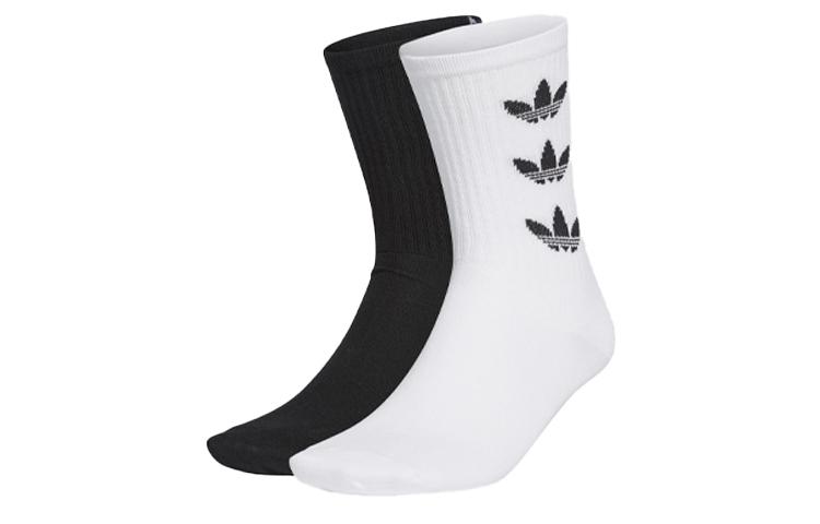 Adidas Crew Socks Unisex 2 Pack Black/White GD3559 L