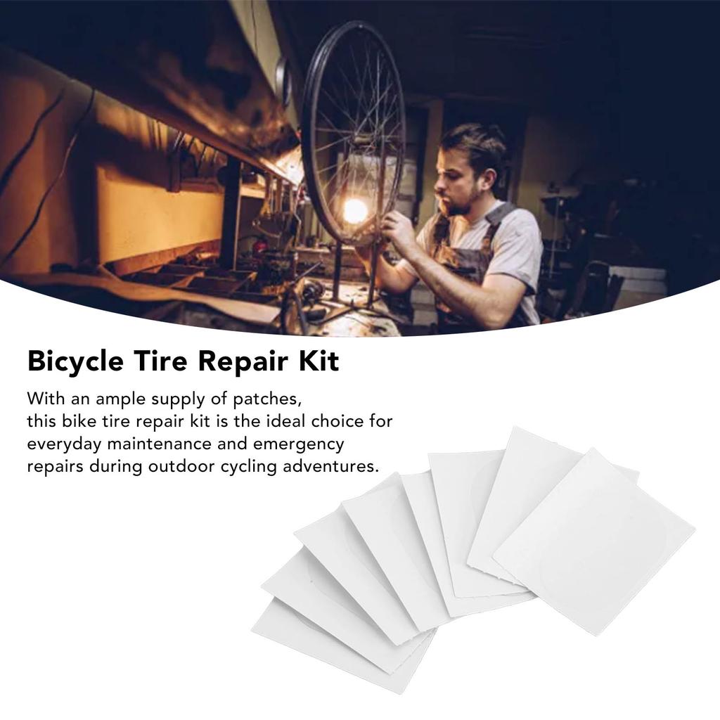 8PCS Bicycle Tire Patch TPU Universal Wearproof Bike Tire Patch Repair Kit For Bicycle Inner Tube