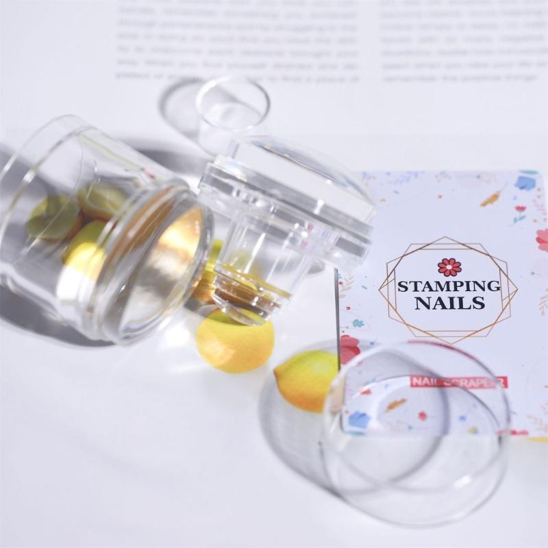 Multi Functional Nail Art Stamper Kit With Highly Elasticity Silicone For Precise Pattern Transfer