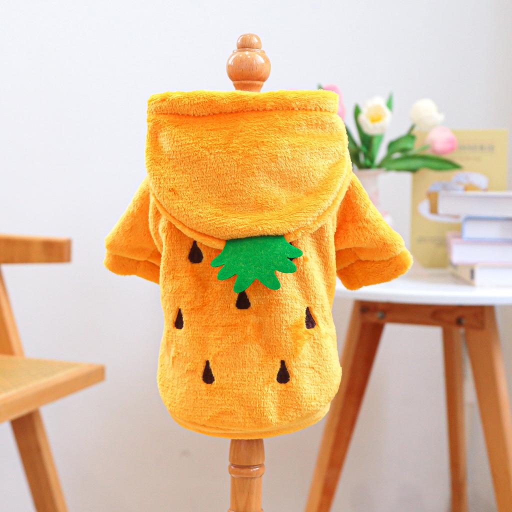 Winter Fleece-Lined Dog Cat Coat Warm Plush Puppy Kitten Clothes Costume Outfit Puppy Dog Clothes Dog Sweater for Large Dogs