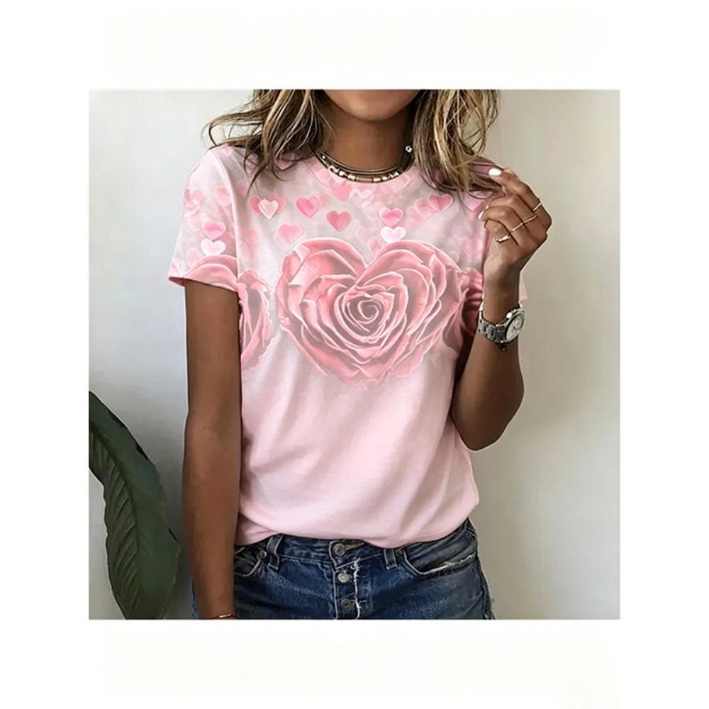 Summer fashion 3D printed T-shirt 2XS