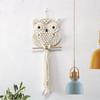 1PC Owl Handwoven Tapestry Wall Decor Bohemian Nordic Style Home Decor Tapestry Cotton Rope Suitable for Gifts for Friends, Colleagues and Family