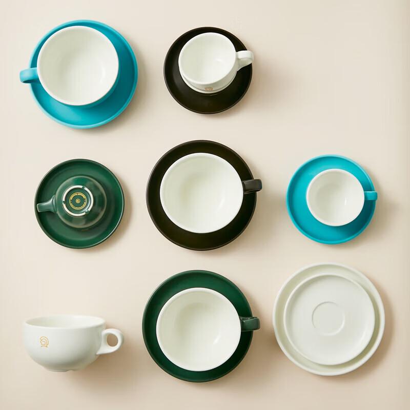 Hero Ceramic Latte Cup and Saucer Set