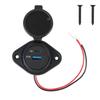 Car Charger USB Charger with Sliding Cap Fast Charge USB Charger Light Car Charger 12-24V QC3.0+ PD Car USB Port Charger