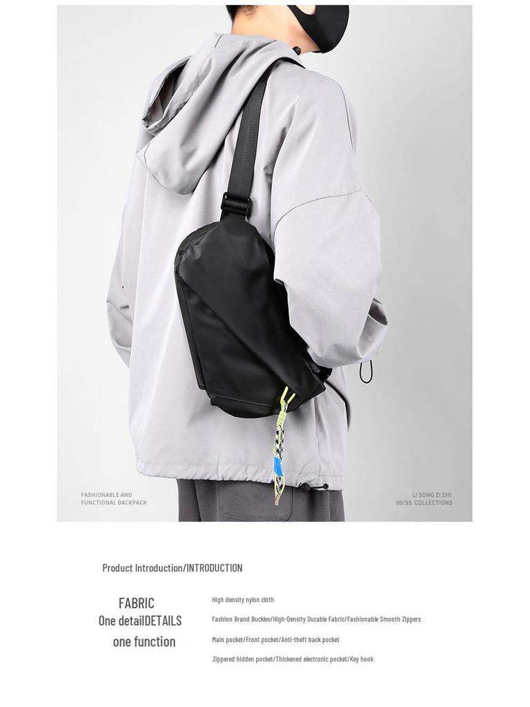 Men's Casual Commuter Crossbody Bag - Chest, Messenger, Cycling, Motorcycle & Sports Backpack