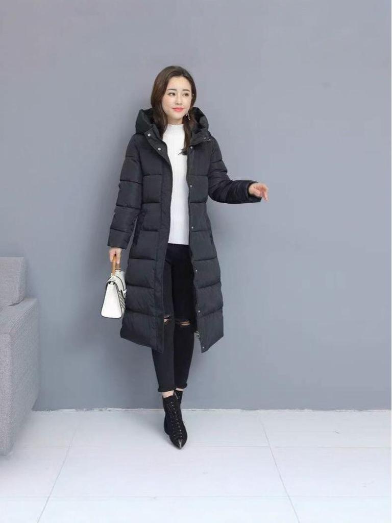 Women's Mid-Length Winter Cotton Jacket - Plus Size, Thickened, Trendy, Padded Coat