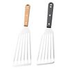 Stainless Steel Fish Spatula With Handle For Grilling Flipping Steak And Fish Perfect For Kitchen And Outdoor Cooking