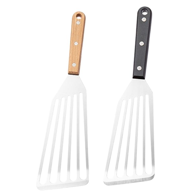 Stainless Steel Fish Spatula With Handle For Grilling Flipping Steak And Fish Perfect For Kitchen And Outdoor Cooking