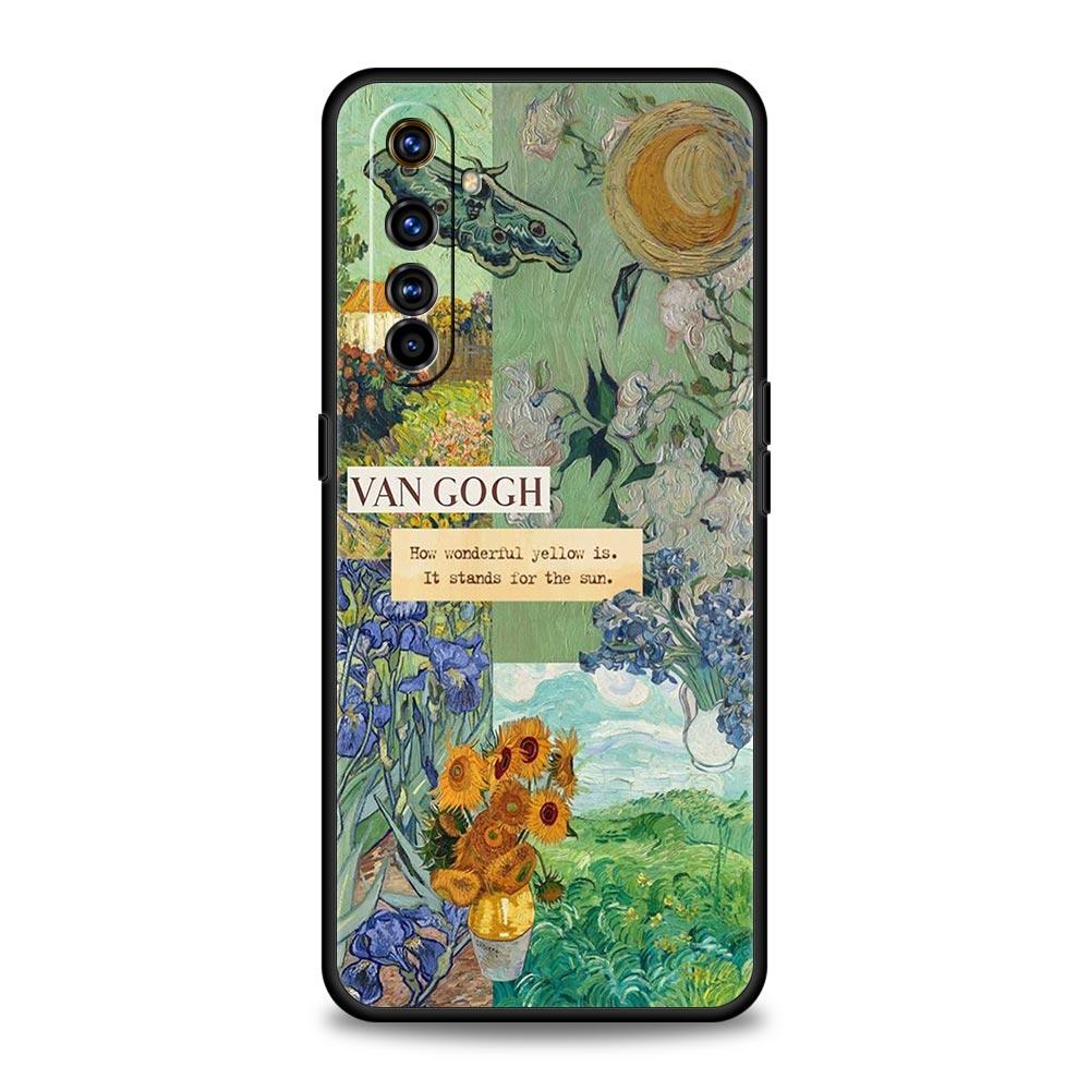 Phone Case For Realme 12 11 10 9 8 5G 7 6 GT5 GT3 GT2 Pro Plus C21 C11 C25 C35 GT Neo 2 3 3T 5 Cover Starry Sky Van Gogh Art