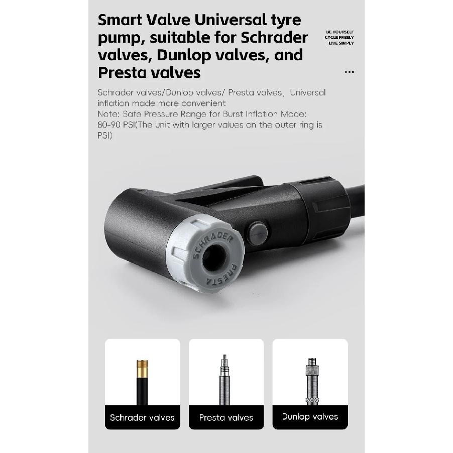 WEST BIKING Bicycle Pump 160PSI High Pressure Floor Pump Fast Inflation Blast Pump With Pressure Gauge MTB Road Bike Accessories
