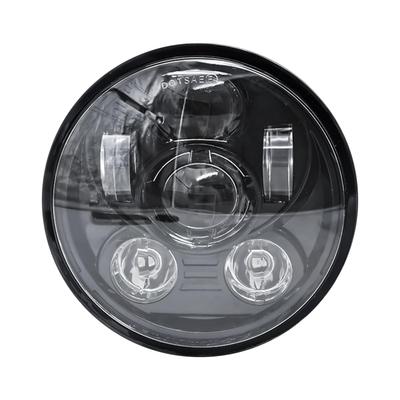 LED-Scheinwerfer, 5-3/4" 5.75" Motorrad-LED-Scheinwerfer, Fern- und Abblendlicht, Weißes Licht, 5.75" Rundes Licht