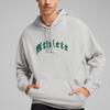 Puma Graphics Hoodie FW24 Athlete Comfortable Long Sleeve College Style Sweatshirt Men hoodies Light-Gray 626678-04