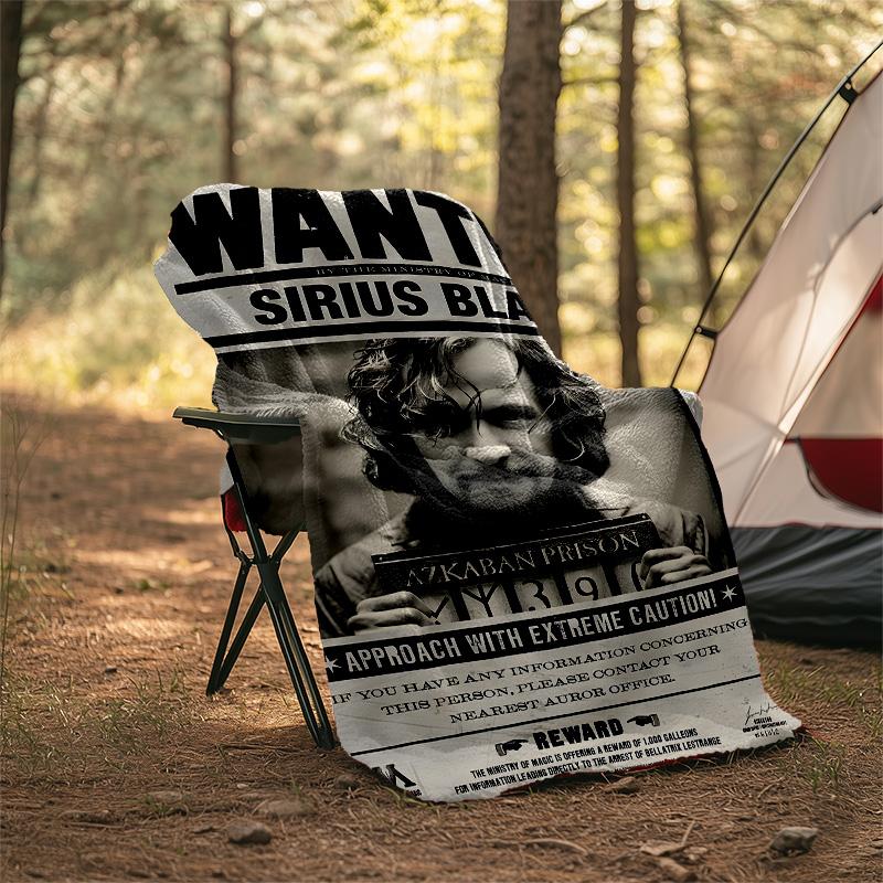 1pc Hogwarts12 Theme Blanket - Digital Print, Polyester, Cozy for All Seasons, Perfect for Outdoor, and Travel