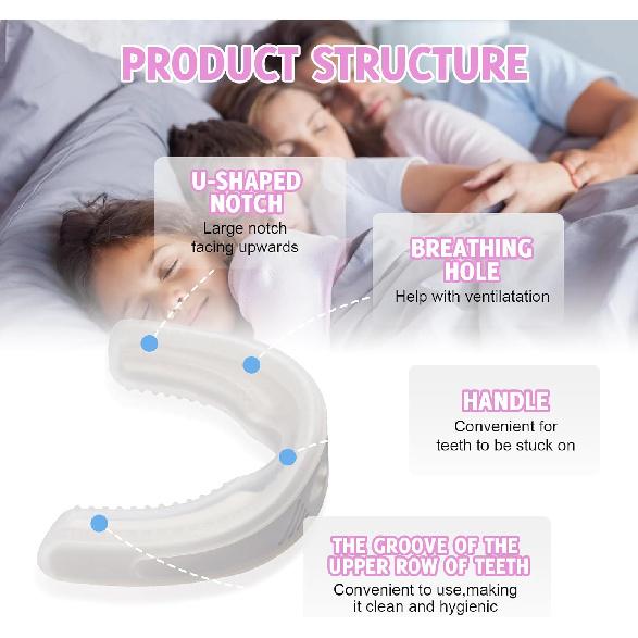 Anti-Snore Mouthguard - Anti-Snoring Device, Anti-Snoring Mouthpiece Reduce Snoring, Do Not Disturb Others to Rest and Rest Easily and Quietly All