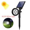 Outdoor 4/7LED Solar Lamp RGB Solar Lawn Light Garden Landscape Spotlights for Garden Yard Porch Lawn Ground Decoration