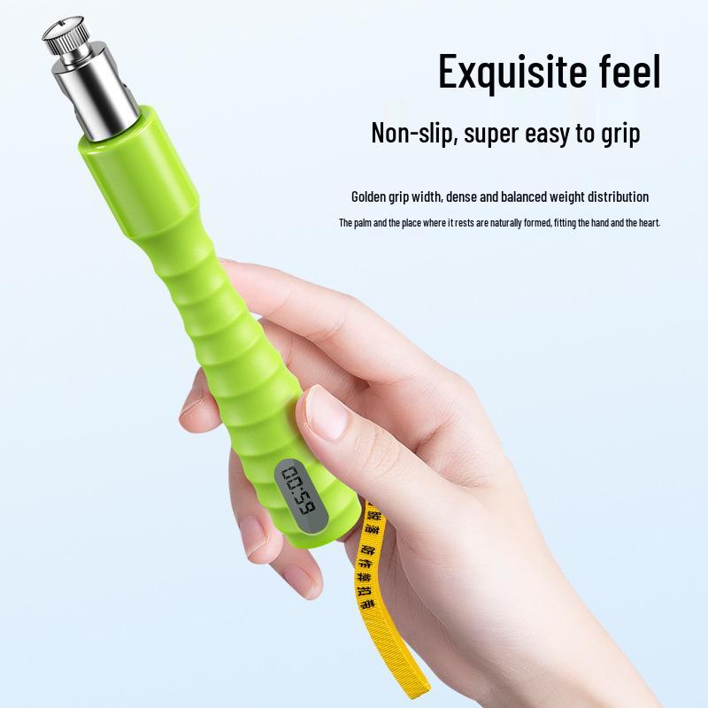 Durable Skipping Rope with Non-slip Handle, Stainless Steel Bearings, Precise Counting & Timing, Ideal for School Students' Exams and Training.