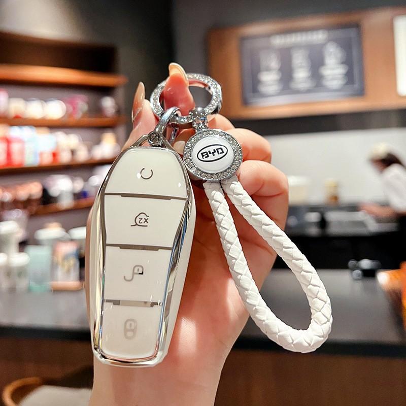 Applicable BYD Key Set Qin PLUS Tang Dmi Dolphin E2 Shell Song Pro Qin Han Ev High-end Shell Bag Buckle for Men and Women