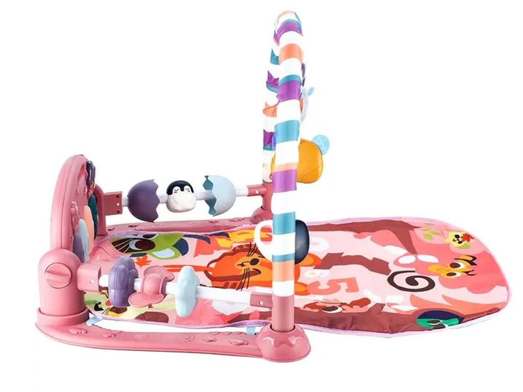 Educational play mat piano with rattle sound and teethers FOR babies