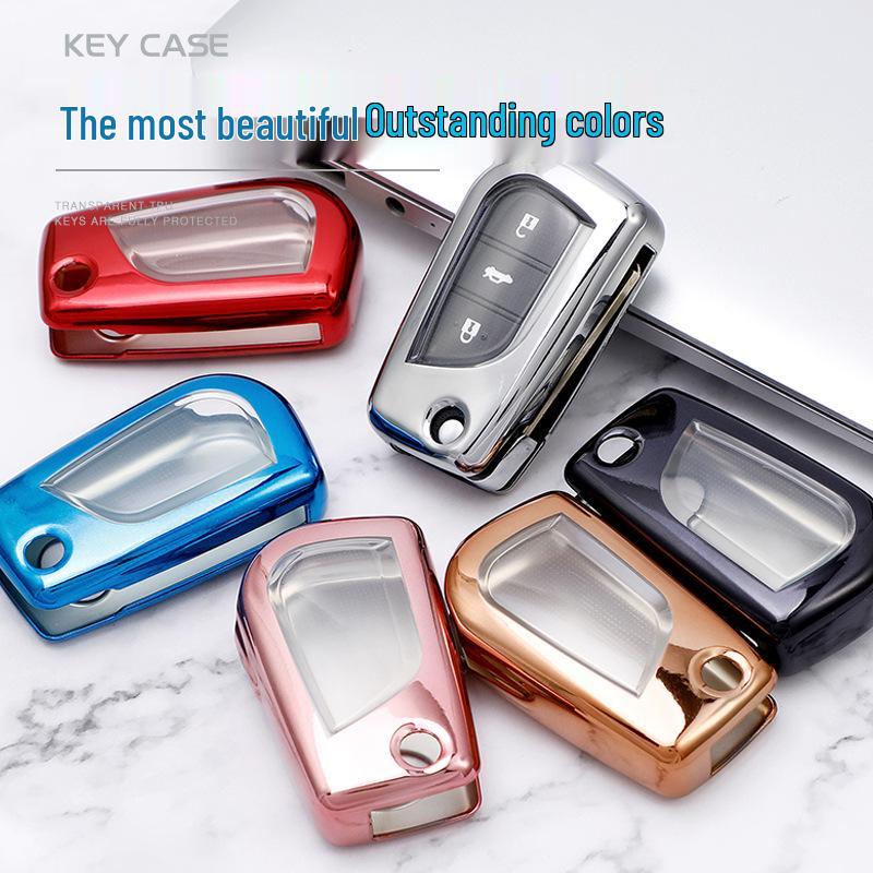 TPU Soft Rubber Key Shell for Toyota Levin, Corolla, Camry, RAV4, Rongfang, Reiz