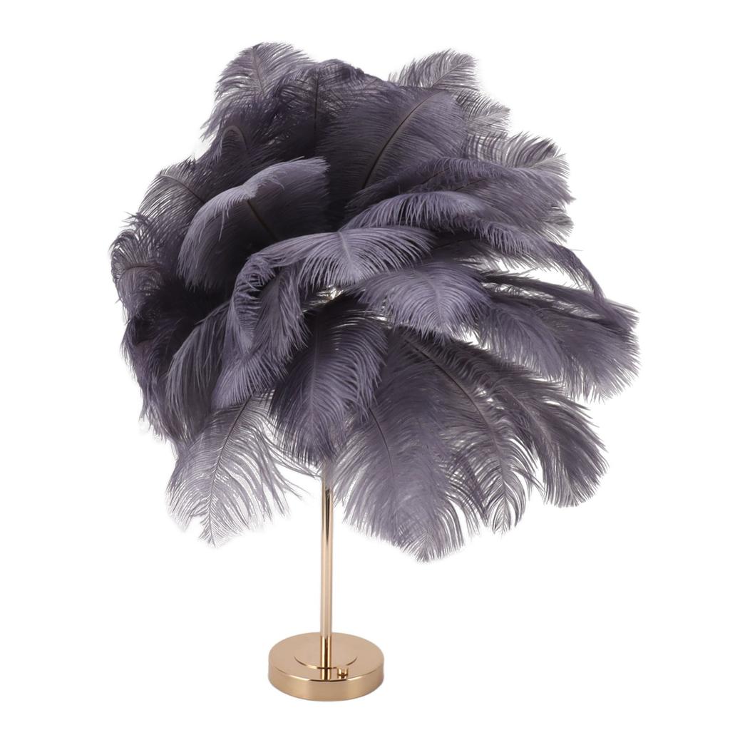 Feather Table Lamp 3 Color Dimmable Touch Switch USB Plug In Romantic Modern Decorative Bedside