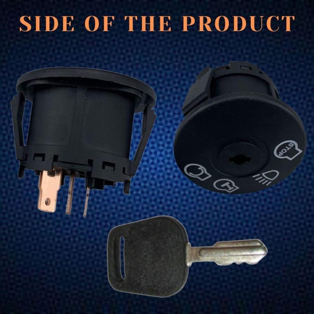 2er-Pack Zündschloss mit 2 Schlüsseln für L100 L105 L107 L108 L110 L111 L118 L120 L130 Rasentraktoren Aufsitzmäher – 4 Schlüsselpositionen