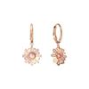 Swarovski Pendientes de Aro Sol Circonita Cúbica para Mujer Rosado 5642965