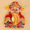 God of Wealth New Year Magnetic Sticker Rotatable Lucky Cat Refrigerator Sticker  Friends