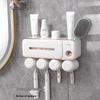Multi-functional Wall-Mounted Toothbrush Holder with Cups