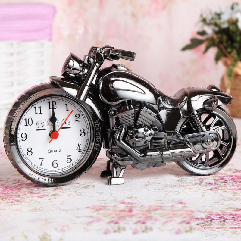 

Модель мотоцикла Сигнализация Креативный Винтажный Локомотив Велосипедные Часы Настольные Декоративные Настольные Велосипедные Столы Декор Детский Подарок чёрный
