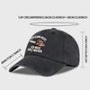 Vintage German Chainsaw Quote Print Washed Baseball Cap Adjustable Unisex Gift For Lumberjacks & Woodworkers