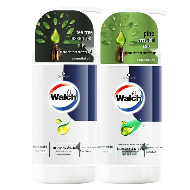 Walch Tea Tree & Pine Essential Oil Body Wash Duo