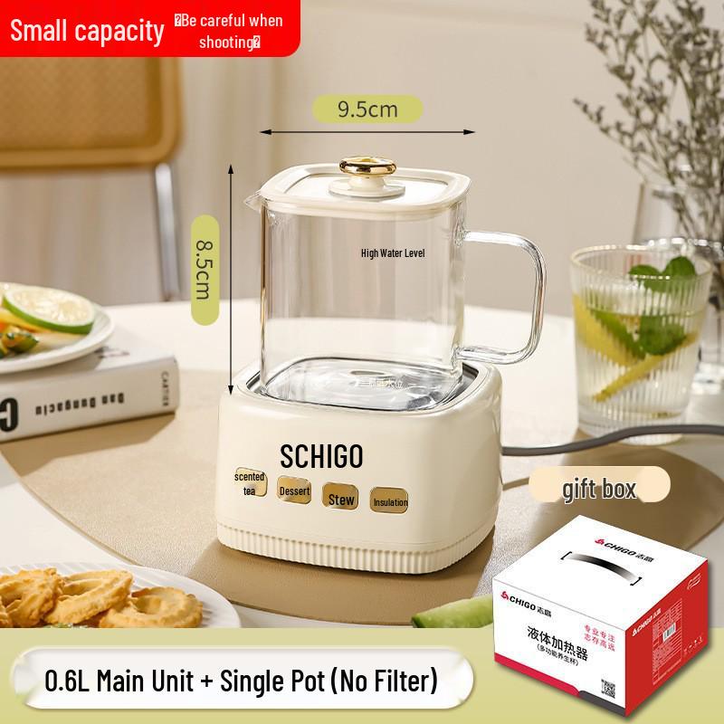 Home Office Multifunctional Glass Tea Brewer & Stewing Cup for One ZhiGao Health Pot