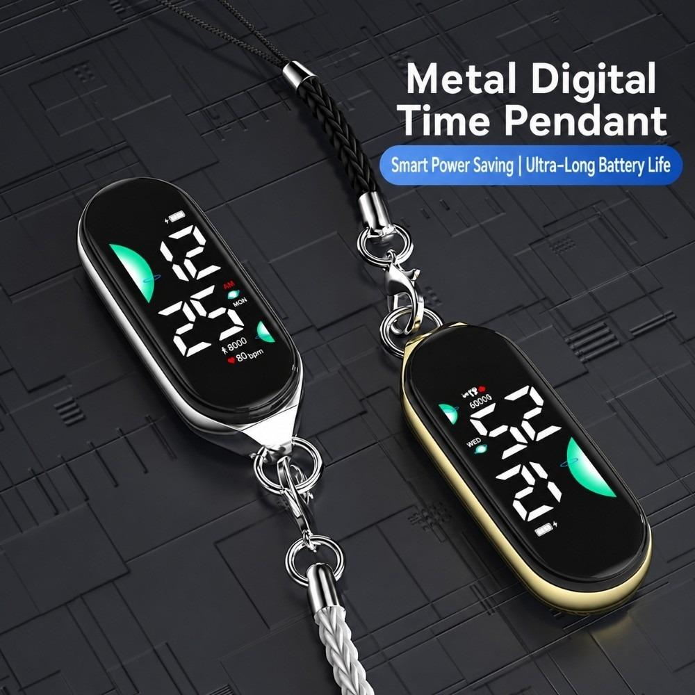 Silent School Clock Waterproof Pendant Keychain Watch Creative Electronic Hanging Watch  Children