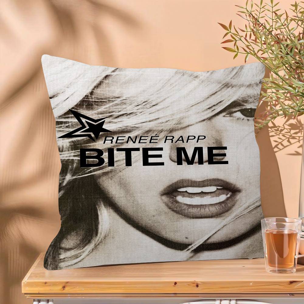 Pop Singer Actor Renee Rapp Personalized Pillow Cover Kids Bedroom Wild Party Decor Pillowcase Kid Birthday Shower Gift