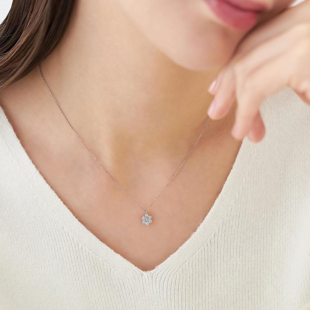 Official Silver Birthday Gift for Includes Jewelry 112544121912 4℃ Necklace, Women, Case,