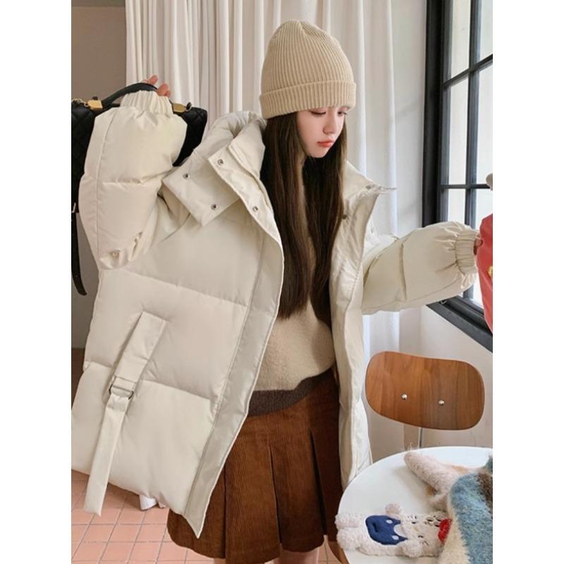 2024 New Winter Korean Version Versatile Down Jacket Padded Jacket Thickened Small Loose Bread Jacket Padded Jacket