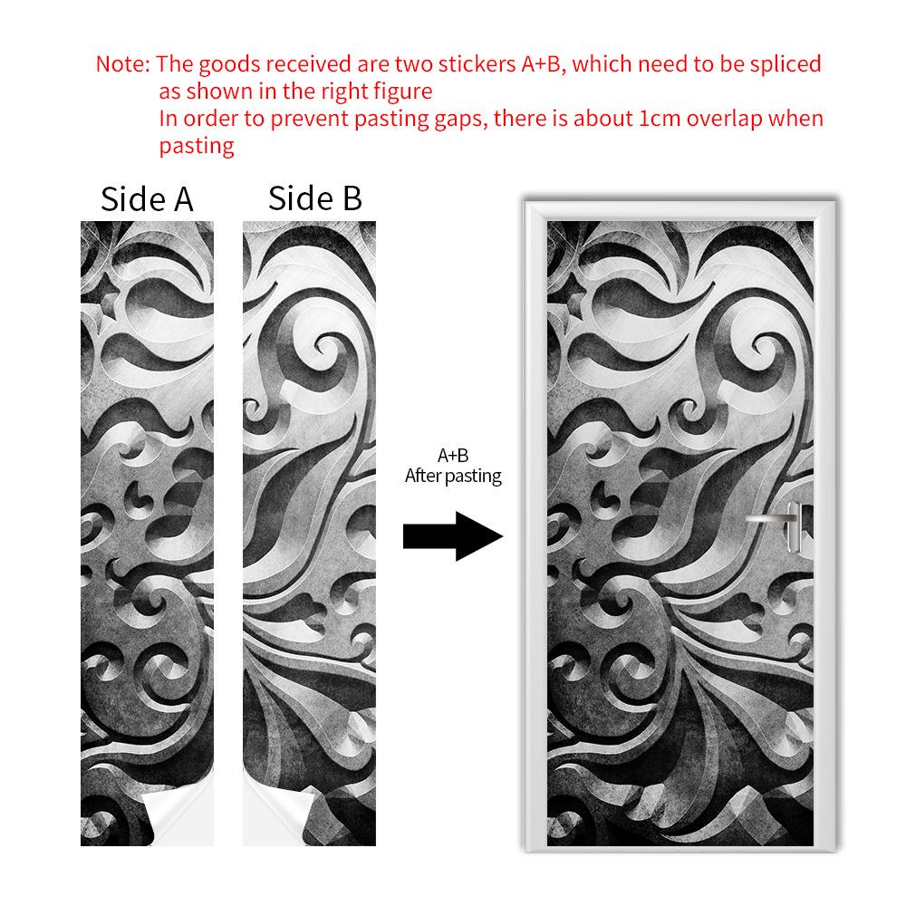 Cross-Border Self-Adhesive Removable Door & Wall Sticker for Rental Room Renovation.
