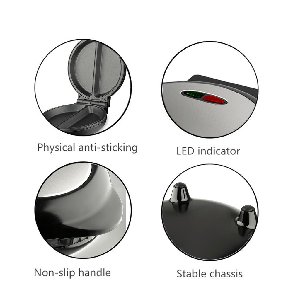 6.7Inch Electric Frying Pan Pizzas Maker Home BBQ Pancake Baking Machine Nonstick Pan for Pizzas Bread Cake