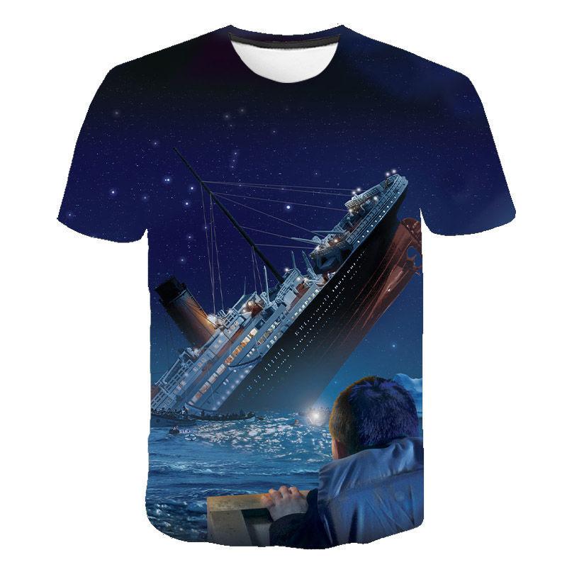 Titanic Movie 3D Printed T-Shirts Men Women Casual Fashion Streetwear Oversized Short Sleeve T Shirt Male Tees Tops Man Clothing