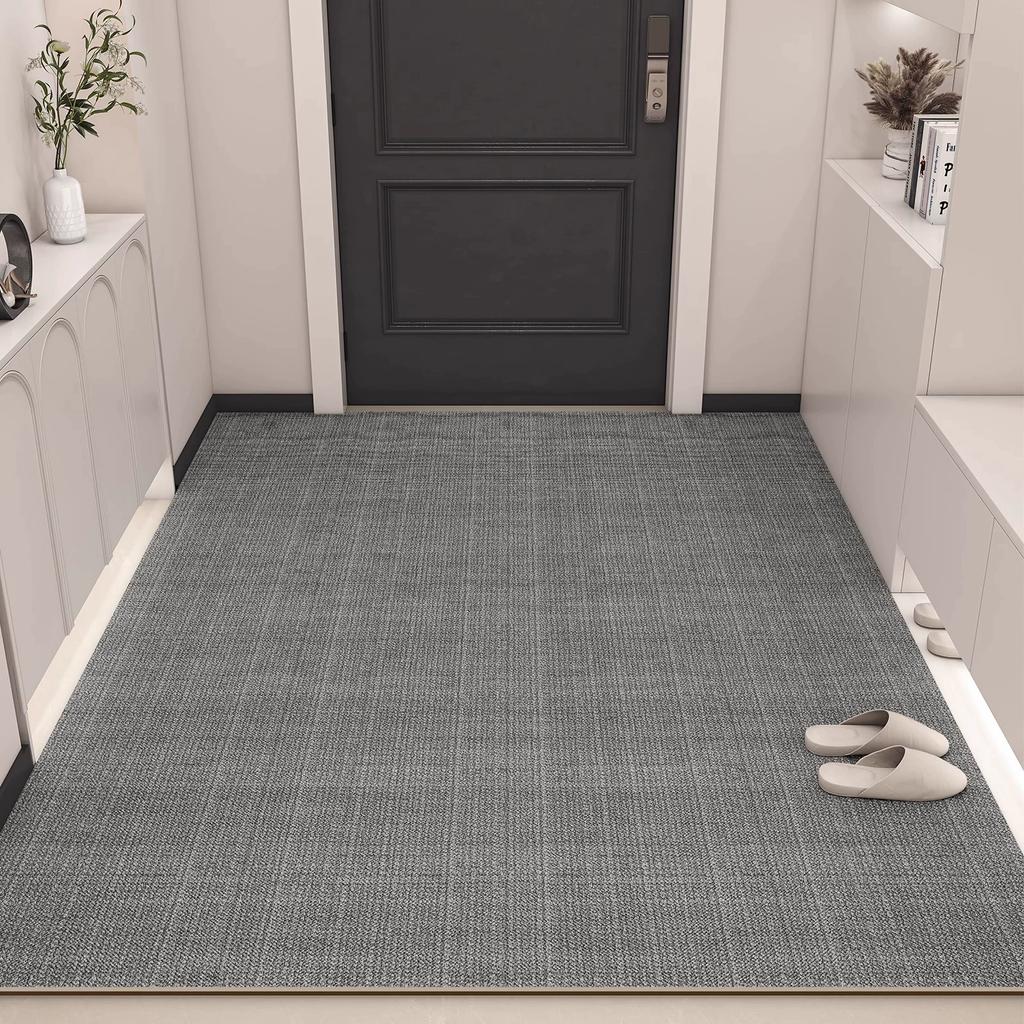 Door Floor Mat, High-End Door Floor Mat, Dirt-Resistant Pvc Leather, Leave-In Washable, Erasable, Cutting, Non-Slip Door Carpet