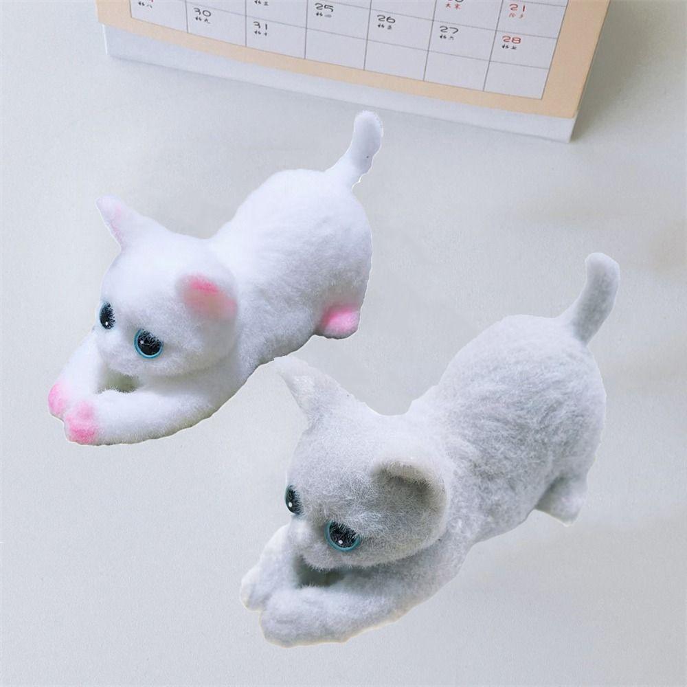 

Лялька з тваринами, великий кіт, мультфільм, штучна лялька, іграшка для стискань, сенсорні іграшки білий