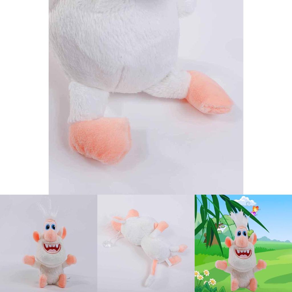 Adorabile 35cm Cartone Animato Booba Buba Maialino Bianco Cooper Morbido Peluche Per Accoglienti Coccole