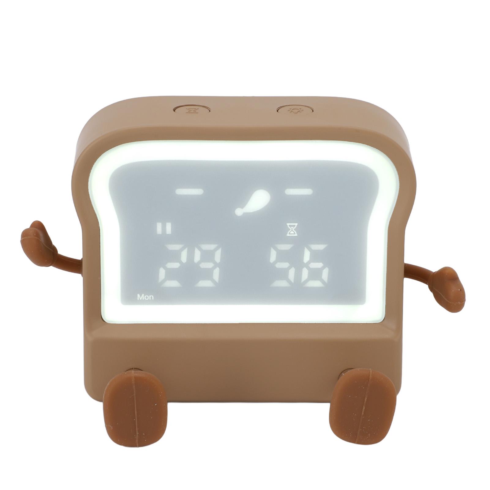 

Забавный будильник USB перезаряжаемый электронный будильник маленький будильник на прикроватной тумбочке с календарем и таймером