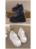 Autumn Women's Plus Size Sneakers: Thick Sole, Korean Style, Height-Boosting Casual Shoes
