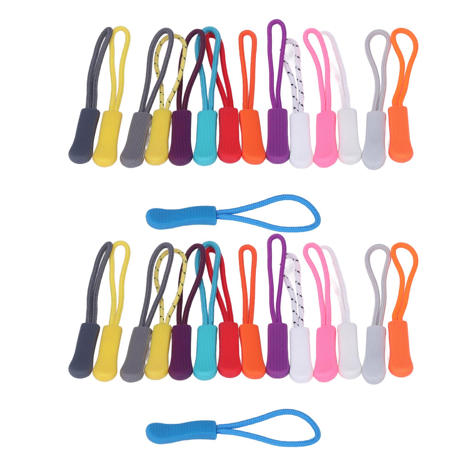 

30 шт. Пулеры для молний Прочный нейлон Невыцветающий Легкий Широкое применение Пулеры для молний рюкзаков для