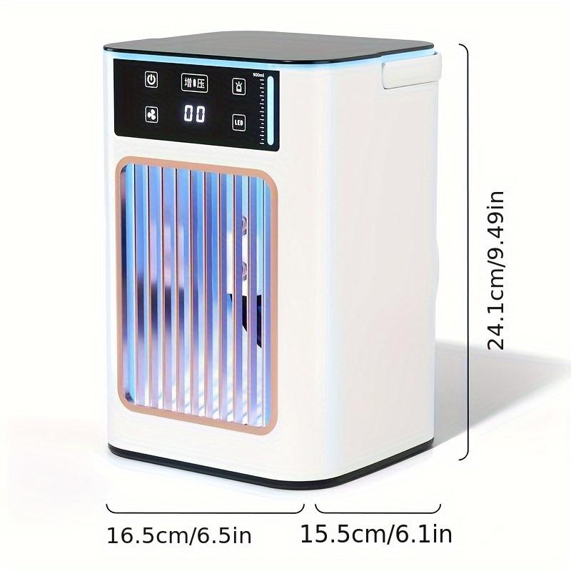 

USB Mini Air Cooler & Humidifier, 3-Speed Portable Cooling Fan with Breathing Light for Home, Office, Dorm | Compact & S