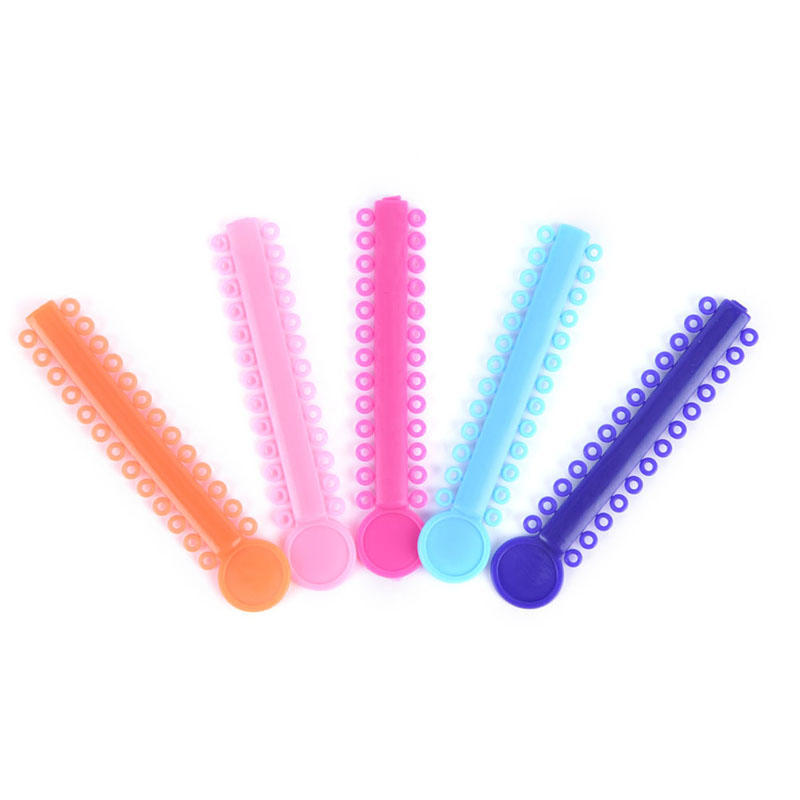 20Pcs 1Pack Dental Ligature Ties Orthodontics Elastic Rubber Bands Multi Colour