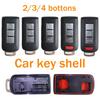 Para Mitsubishi Montero Lancer Outlander Sport Asx Eclipse Cross Pajero Shogun Rvr Carcasa de Funda para Mando de Llave de Coche