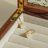 Tichiya Real Hetian/White Jade Earrings: 925 Sterling Silver, Ancient Chinese Style, High-End Elegance for Women