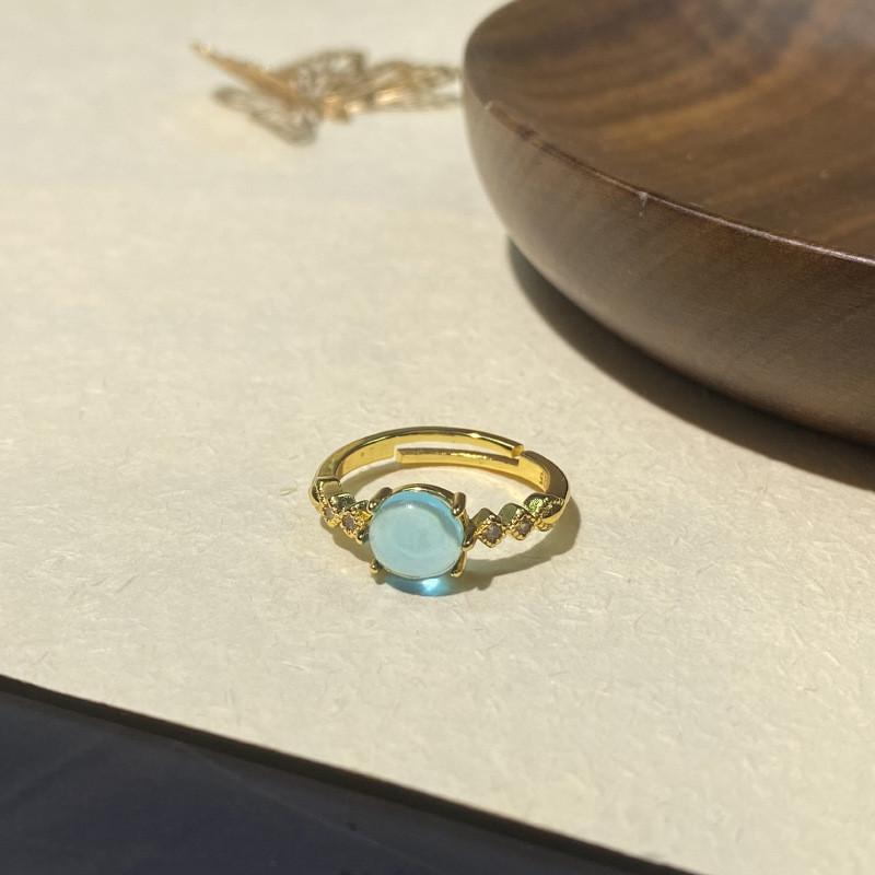 Vintage Style Geometric Adjustable Rings For Women Elegant Fashionable Copper Jewelry